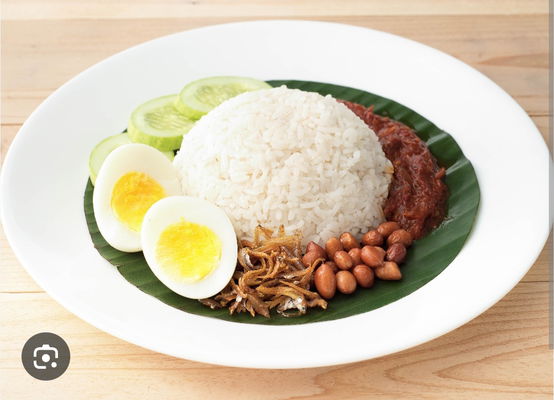 Nasi Lemak Telur Rebus
