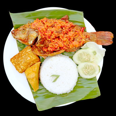 Nasi Ikan Talapia Gepuk