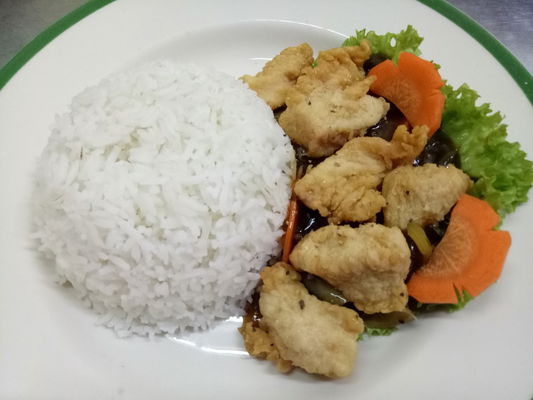 黑椒鸡饭 Black Pepper Chicken Rice