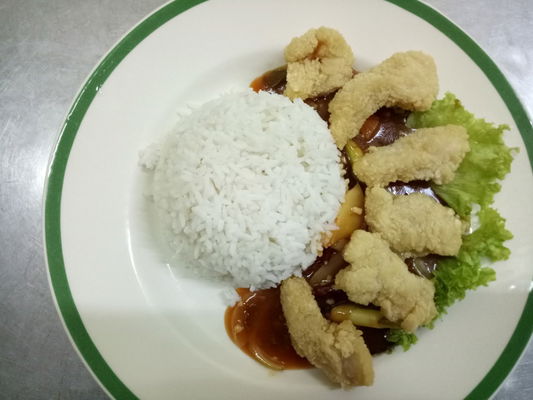 姜葱鱼饭 Ginger Fish Rice