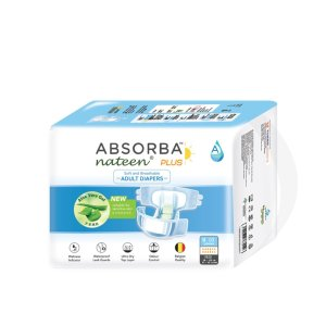 63704 (E)absorba Nateen Plus Adult Diapers (M) 10s
