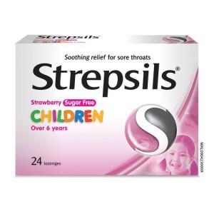 50773 Strepsils For Children Strawberry Cough Loz 24s