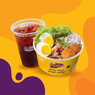 Asam Laksa Signature With Drink