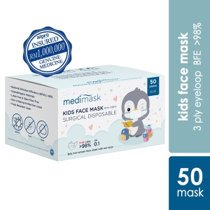 72169 Medimask Surgical Disposable Kids Face Mask Bmk098w (Ear Loop) 50s