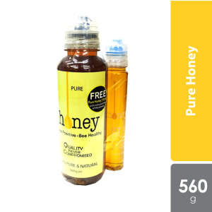 67350 Bee-true Pure Honey 560g (New)