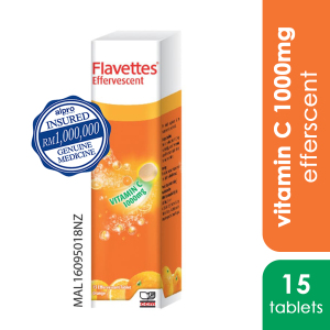 64329 Flavettes Vit.c 1000mg Effervescent Orange 15s