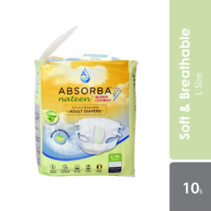 70168 (E)absorba Nateen Super - Clothair Adult Diapers Large 10s