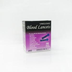 67118 #unigloves Blood Lancets 28g (Round) 100s