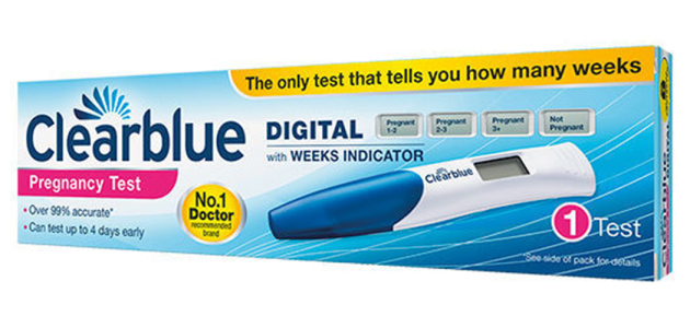 18286 Clearblue Digital Pregnancy Test 1s