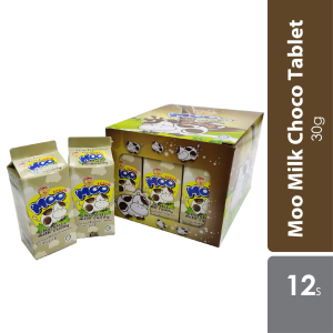 61527 Moo Milk Choco Tablet 30g 12/bx