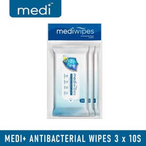 71730 Mediwipes Anti-bacterial Wipes 3x10s