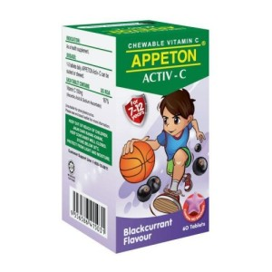 10057 Appeton Activ-c 100mg Blackcurrant 60s