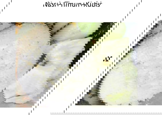 Nasi +timun + Kubis