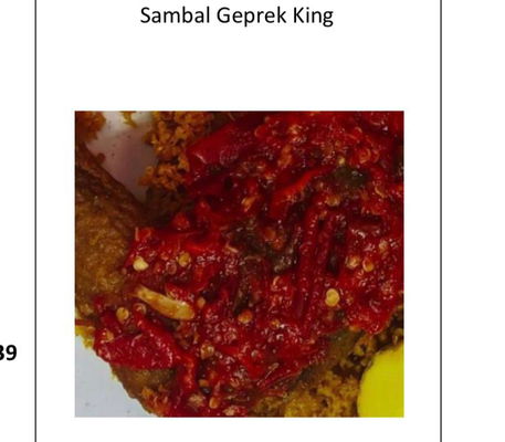 Sambal Geprek King