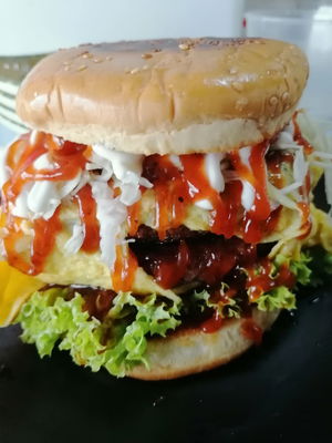 Burger Ramly Double Daging 