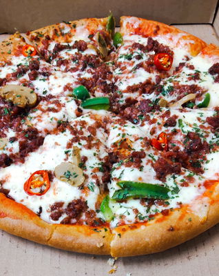 Pizza  Daging Terabur