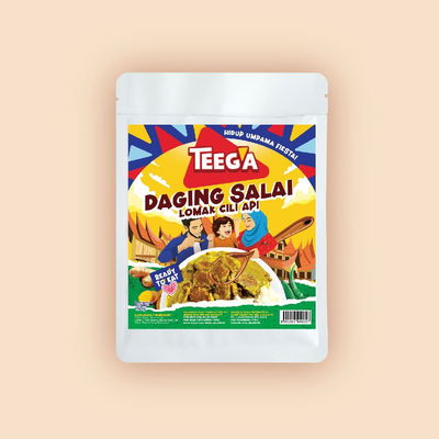 Laok Daging Salai Lomak Cili Api (150 Gram)