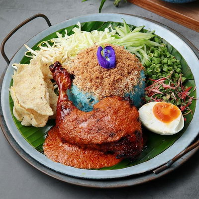 Nasi Kerabu Ayam Percik