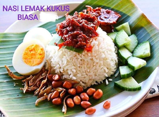 Nasi Lemak Kukus Telor