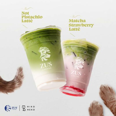 Matcha Strawberry Latte 