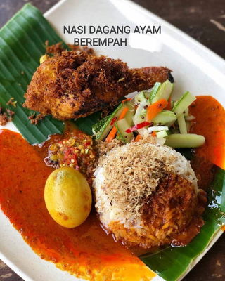 Nasi Dagang Ayam Berempah Biasa