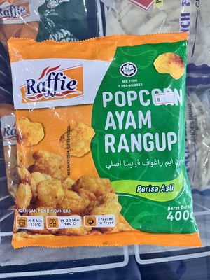 Raffie Popcorn Chicken Ori 400g