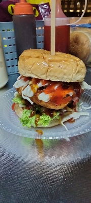 Burger Ayam Crispy Double