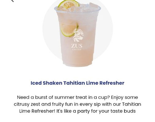 Tahitan Lime Refresher