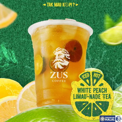 White Peach Limau-nade Tea Iced