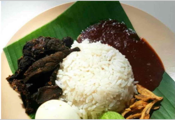 Nasi Lemak Sambal Paru Rm6.50