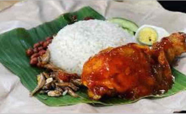 Nasi Lemak Ayam Merah Rm 7.00