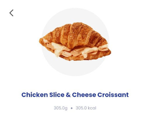 Chicken Slice & Cheese Croissant
