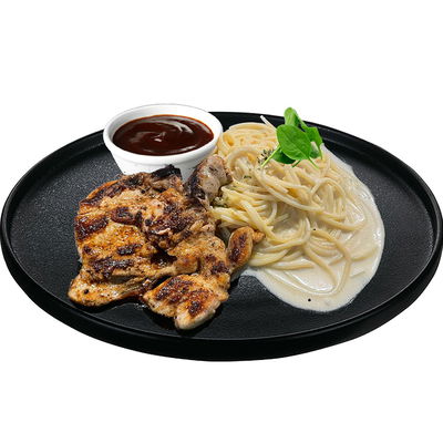 Spaghetti Carbonara Chicken Grill