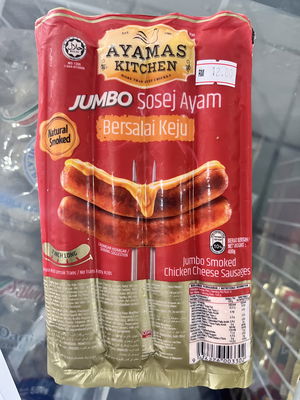 Ak Jumbo Smoked Chicken Cheese Sausage 400g