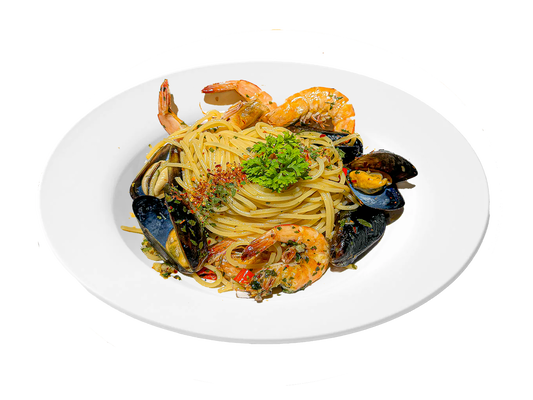 Spaghetti Aglio Olio Seafood